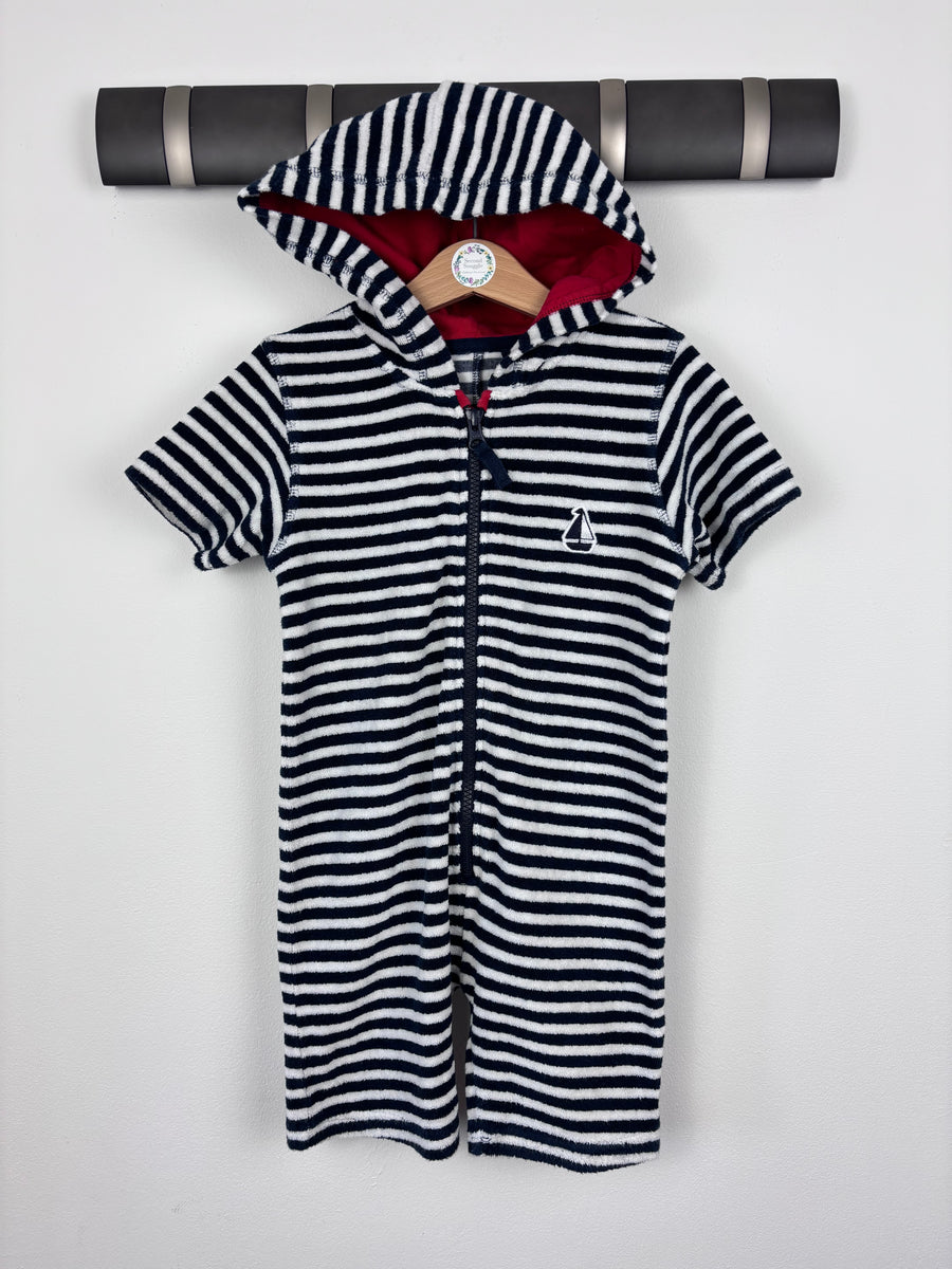 Next Towelling Romper 3–4 Years-Swimming-Second Snuggle Preloved