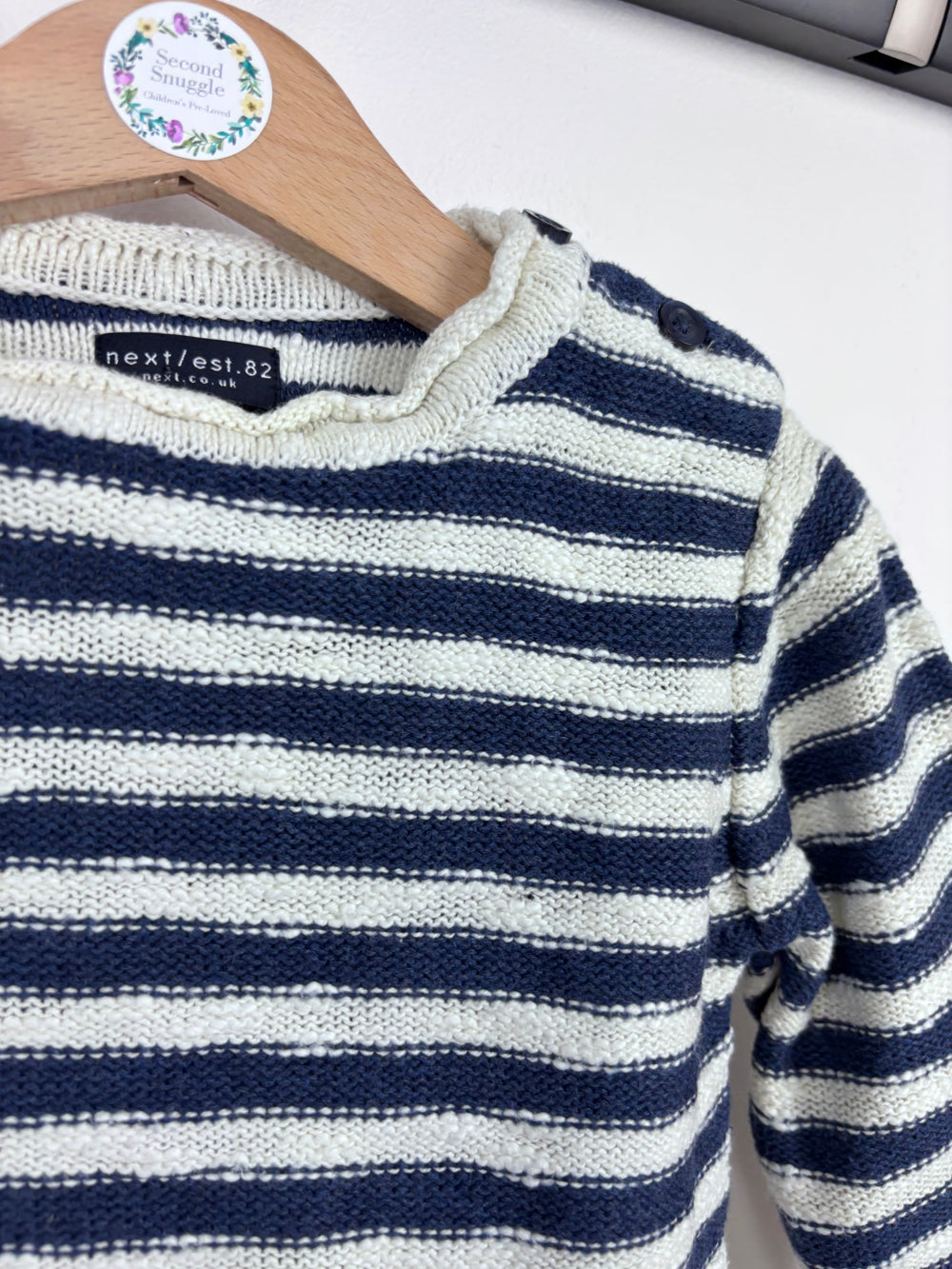 Next Striped Jumper 9-12 Months-Jumpers-Second Snuggle Preloved