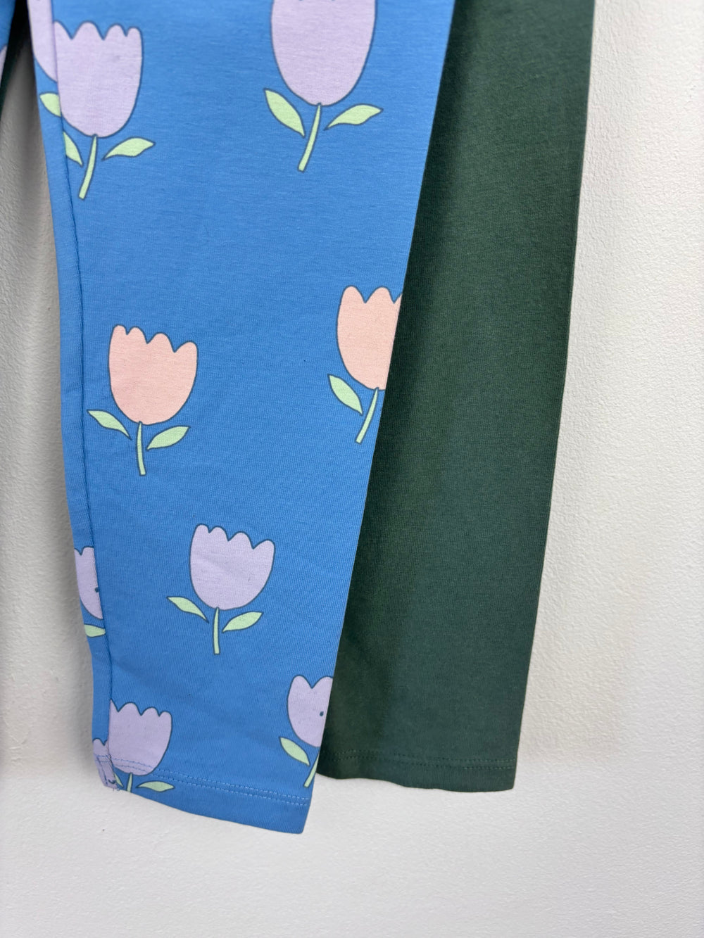 M&S Print and Green Leggings 5-6 Years-Leggings-Second Snuggle Preloved