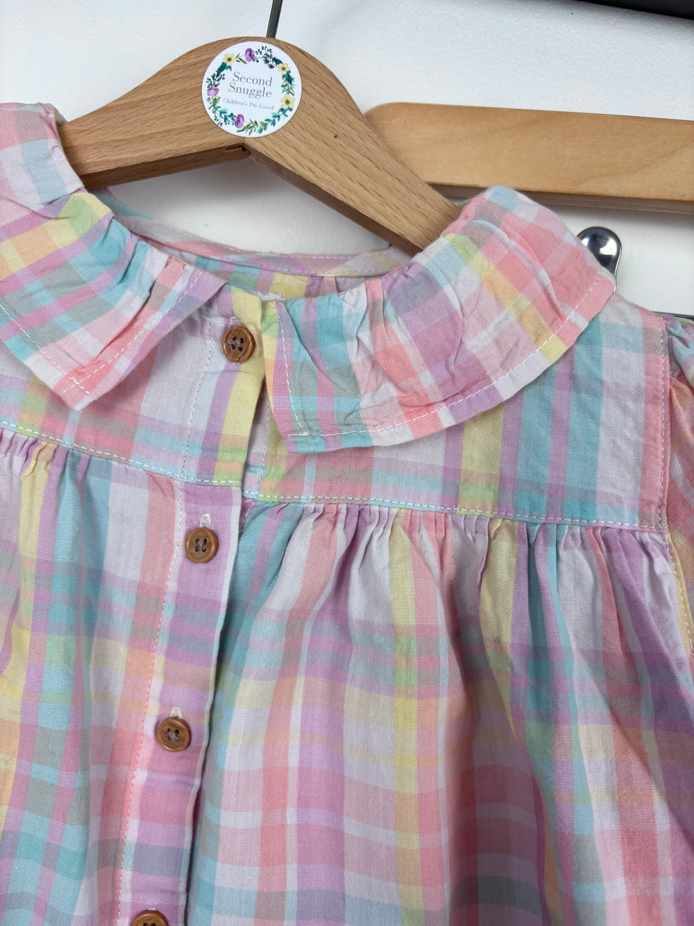 Next Pastel Check Set 18–24 Months-Night Wear-Second Snuggle Preloved