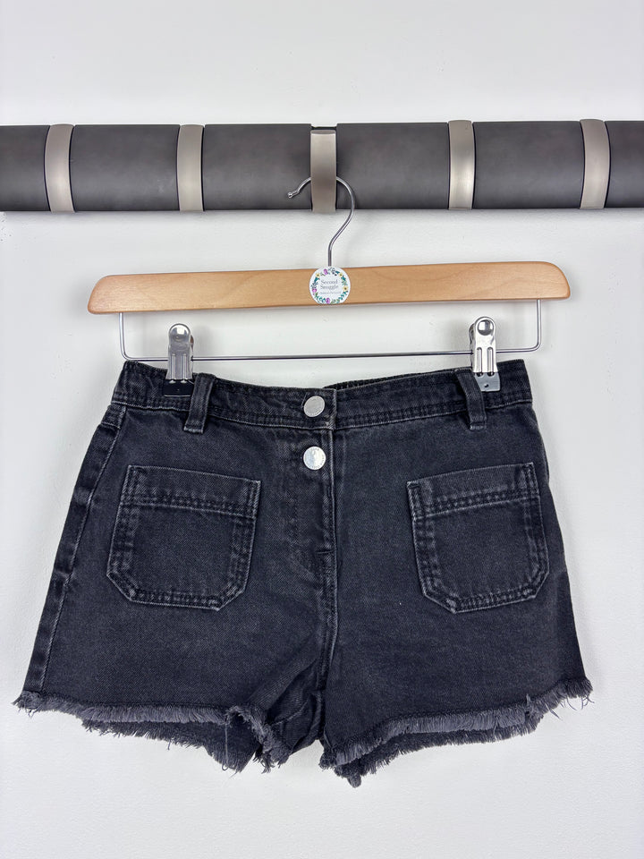 Next Black Denim Shorts 9 Years