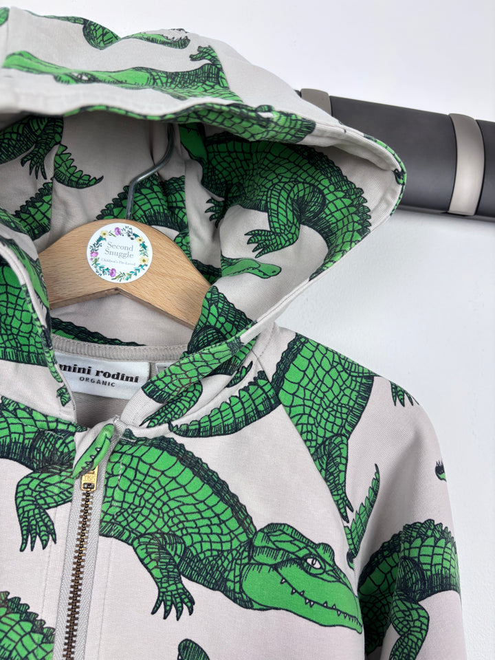 Mini Rodini Crocodile Hoodie 2-3 Years (92/98)-Hoodies-Second Snuggle Preloved