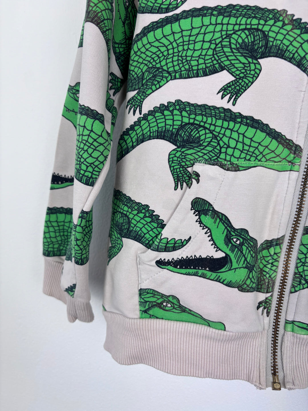 Mini Rodini Crocodile Hoodie 2-3 Years (92/98)-Hoodies-Second Snuggle Preloved