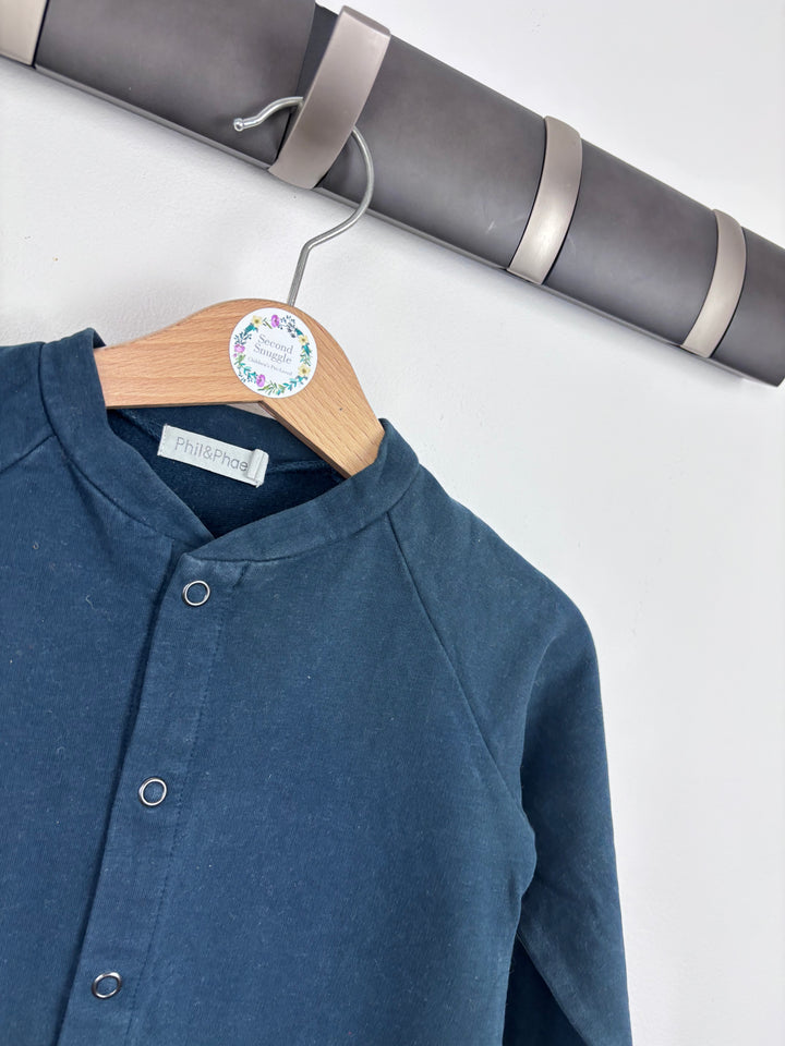 Phil & Phae Navy Romper 2 Years-Rompers-Second Snuggle Preloved