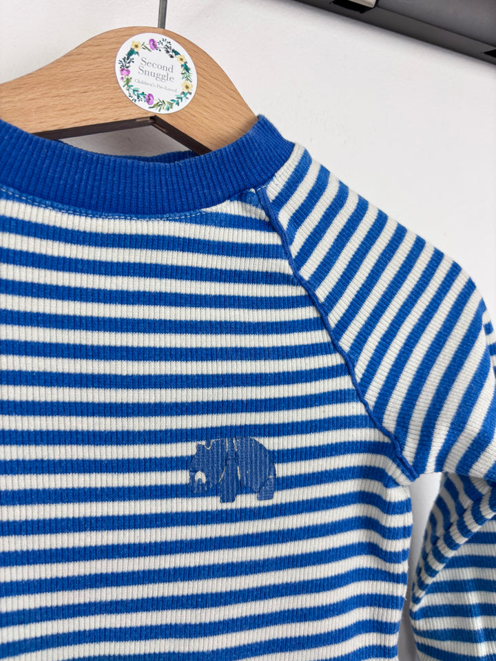 Alba Blue Stripe Top 18-24 Months-Tops-Second Snuggle Preloved