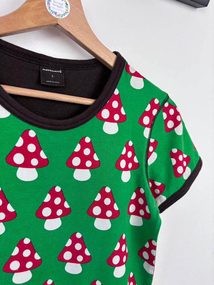 Maxomorra Mushroom Print Tee Small-Tops-Second Snuggle Preloved