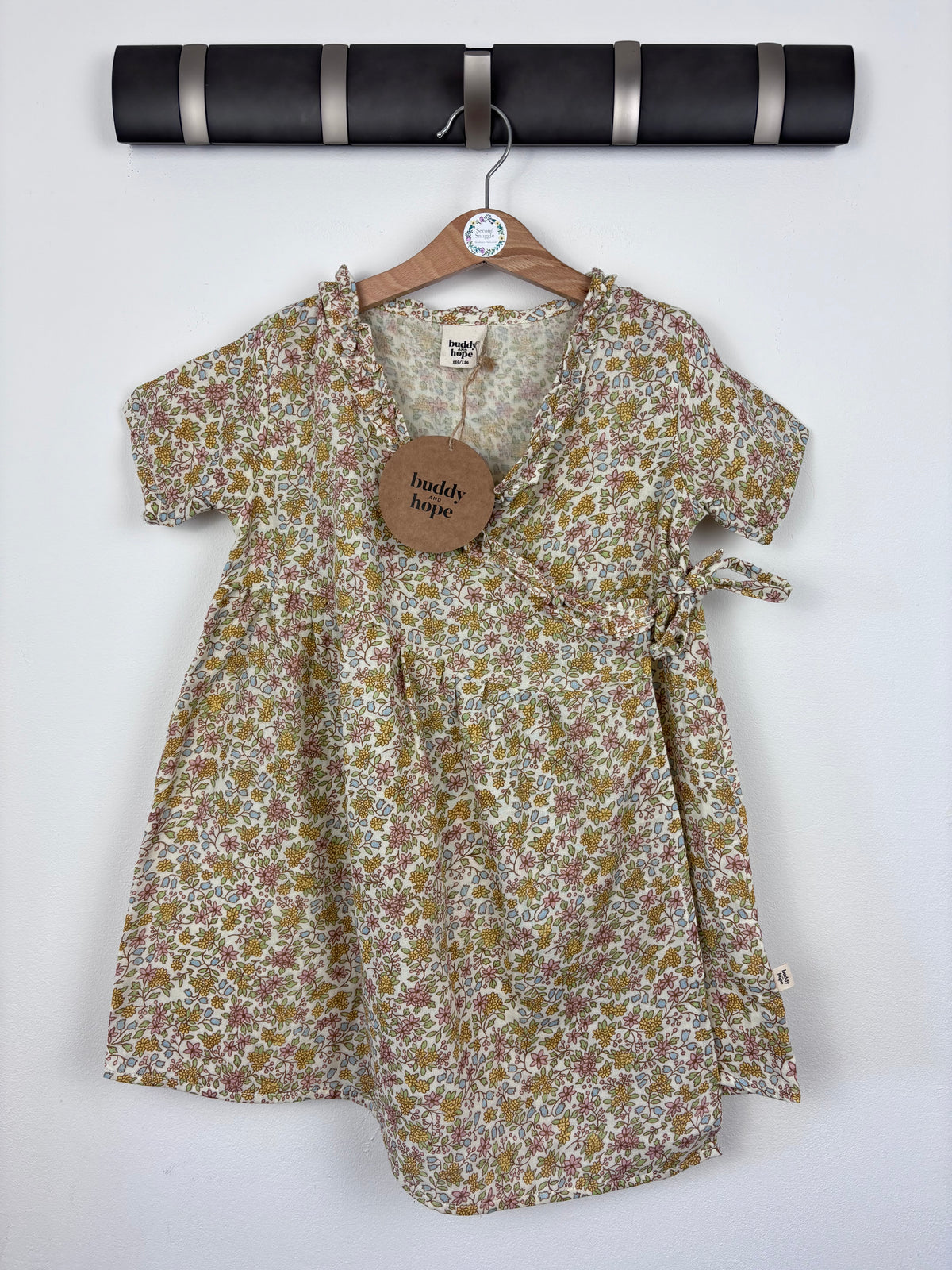 Buddy & Hope Floral Wrap Dress 5-6 Years (110/116)-Dresses-Second Snuggle Preloved