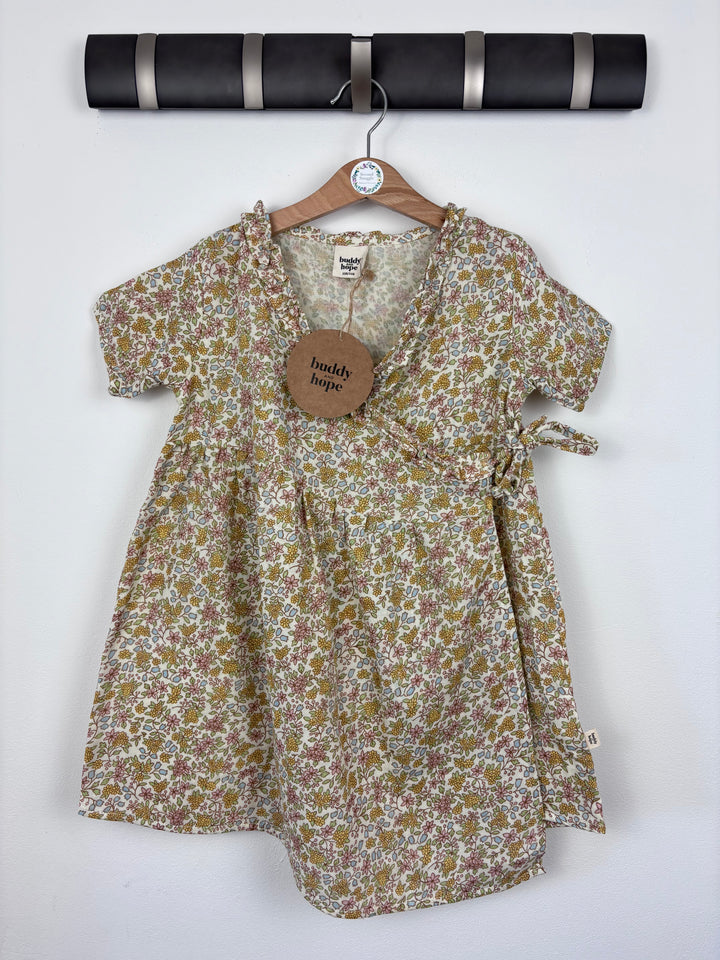 Buddy & Hope Floral Wrap Dress 5-6 Years (110/116)-Dresses-Second Snuggle Preloved