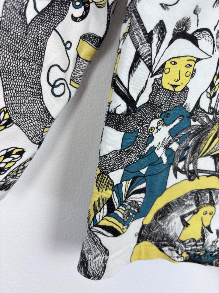 Aarrrkids Forest Print Long Sleeve Top 12-18 Months-Tops-Second Snuggle Preloved