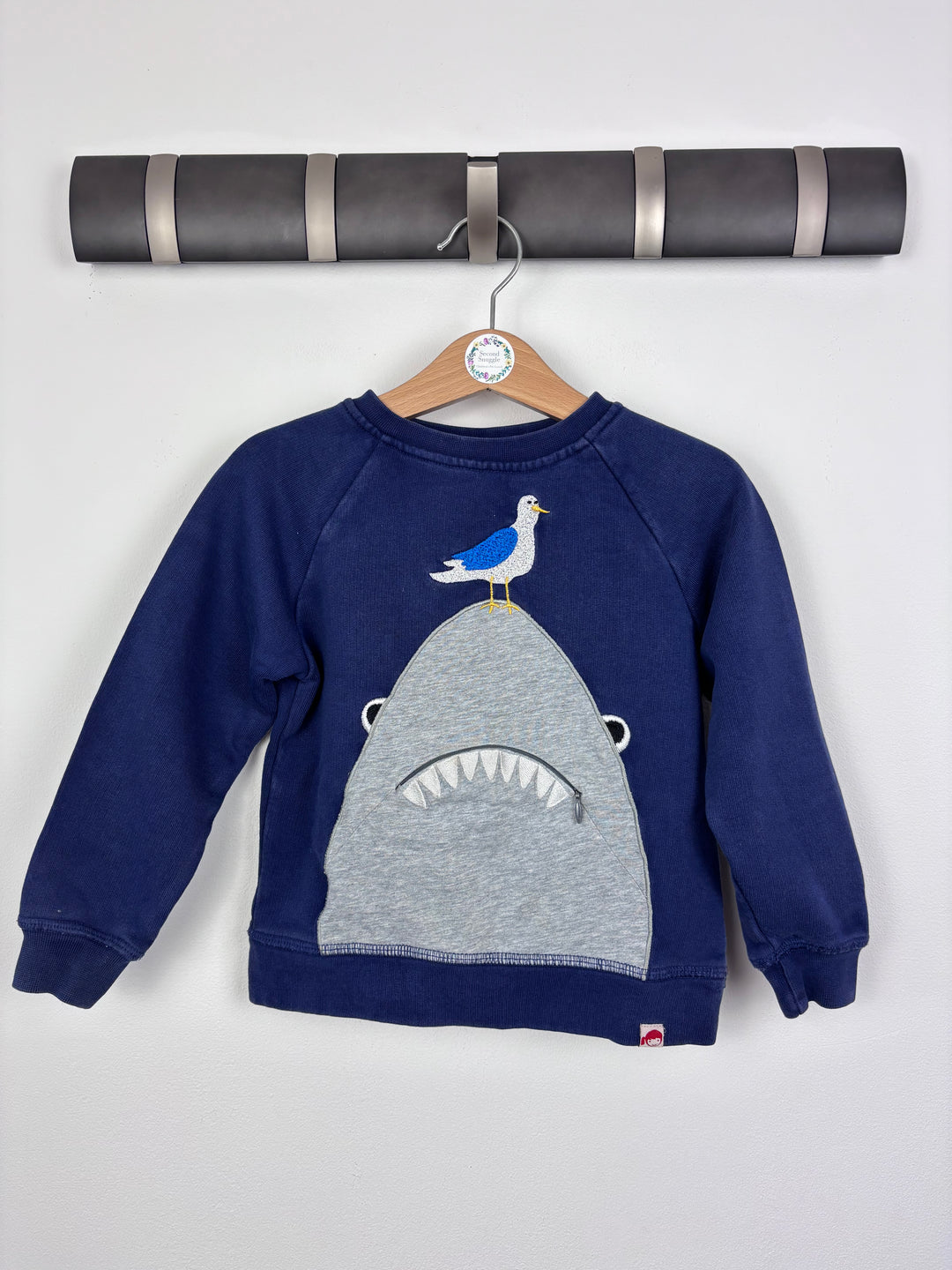 Tootsa Shark Sweatshirt 3-4 Years-Jumpers-Second Snuggle Preloved