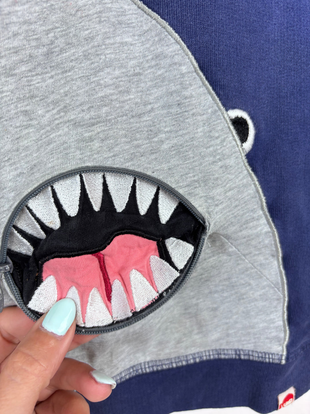 Tootsa Shark Sweatshirt 3-4 Years-Jumpers-Second Snuggle Preloved