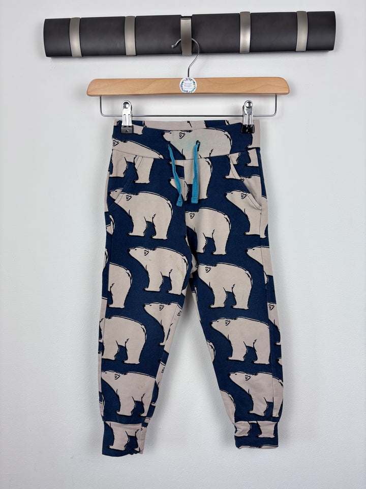 Maxomorra Polar Bear Joggers 92/98 (2-3 Years) - PLAY-Trousers-Second Snuggle Preloved