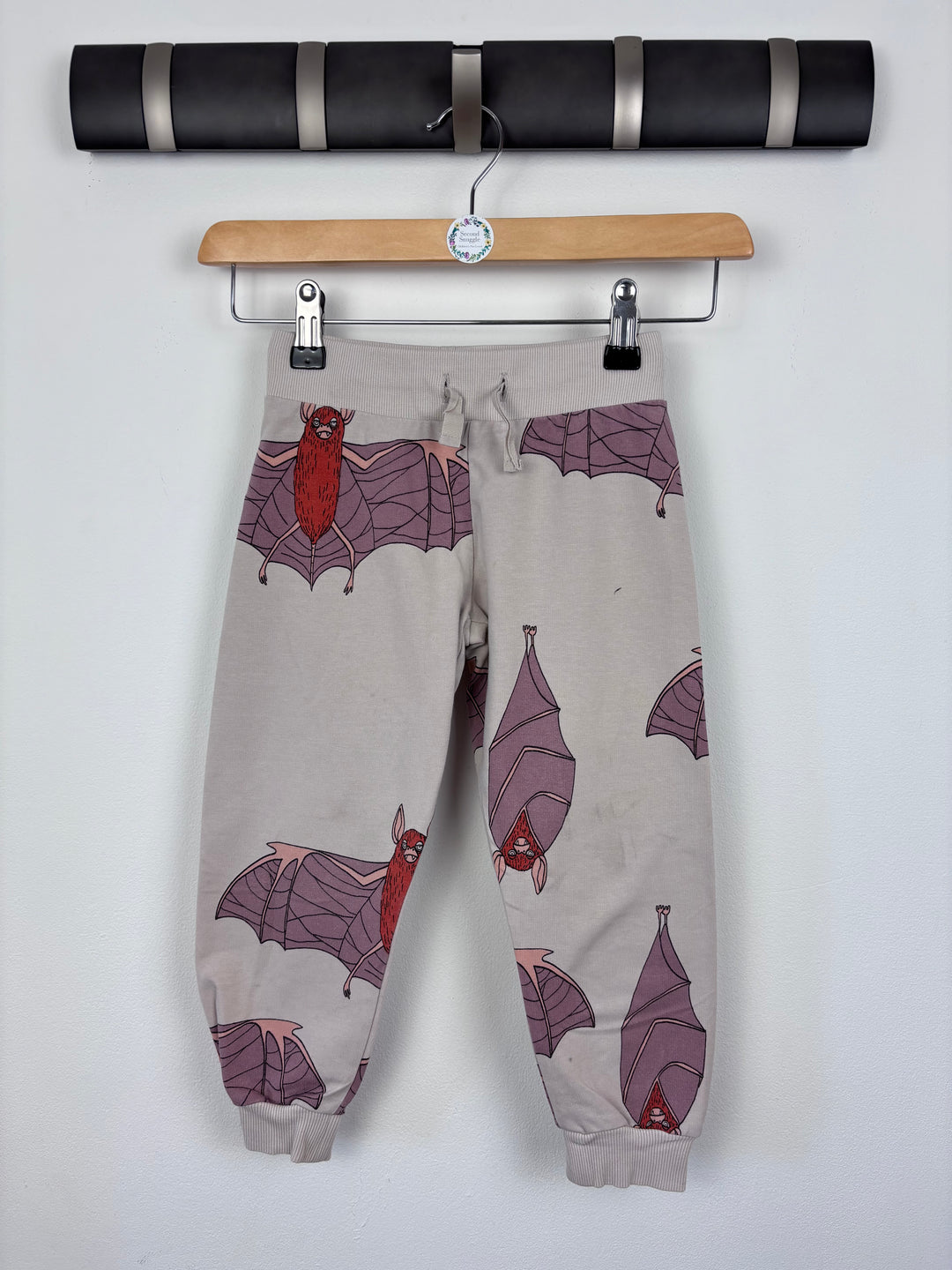 Mini Rodini Bat Print Joggers 92/98 (2-3 Years) - PLAY-Trousers-Second Snuggle Preloved