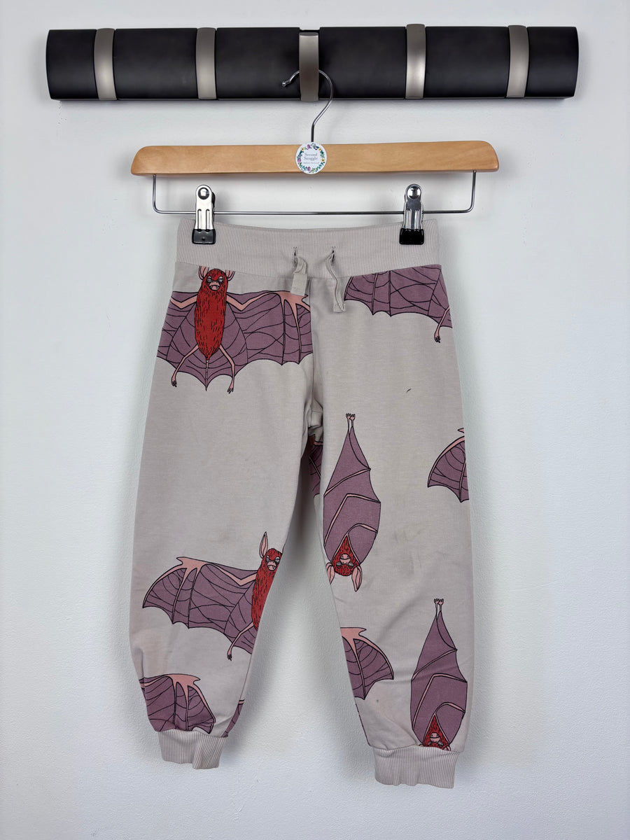 Mini Rodini Bat Print Joggers 92/98 (2-3 Years) - PLAY-Trousers-Second Snuggle Preloved