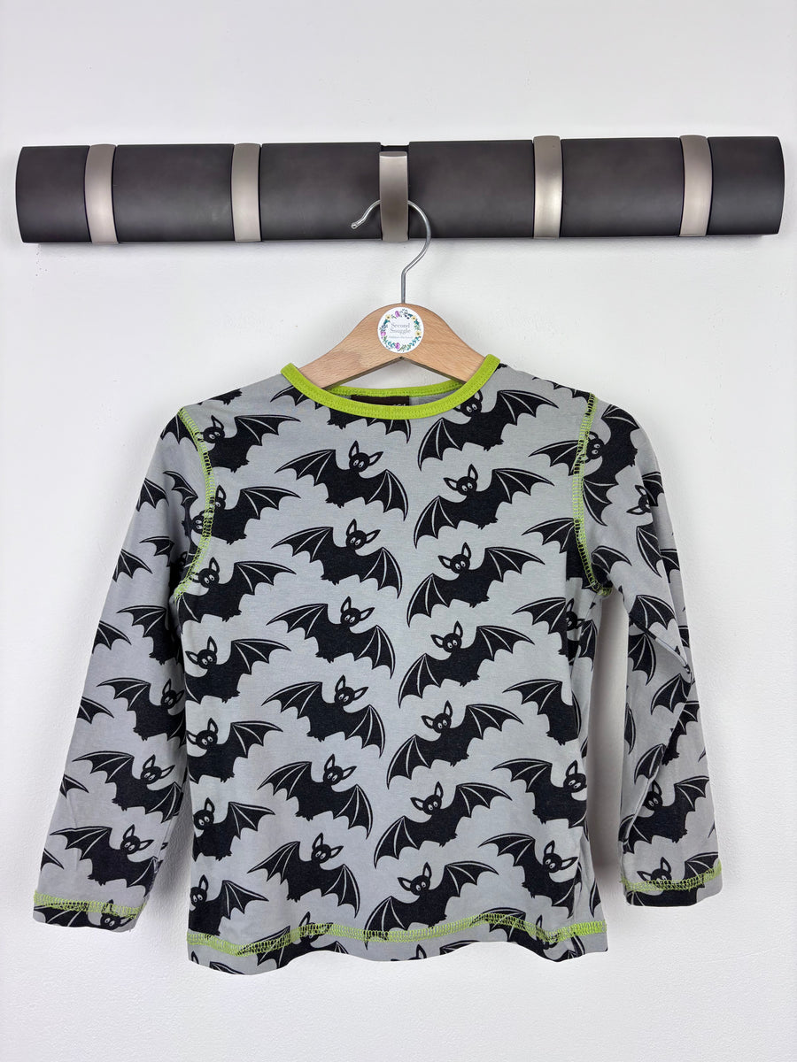 Maxomorra Bat Print Top 3-4 Years (98/104)-Tops-Second Snuggle Preloved