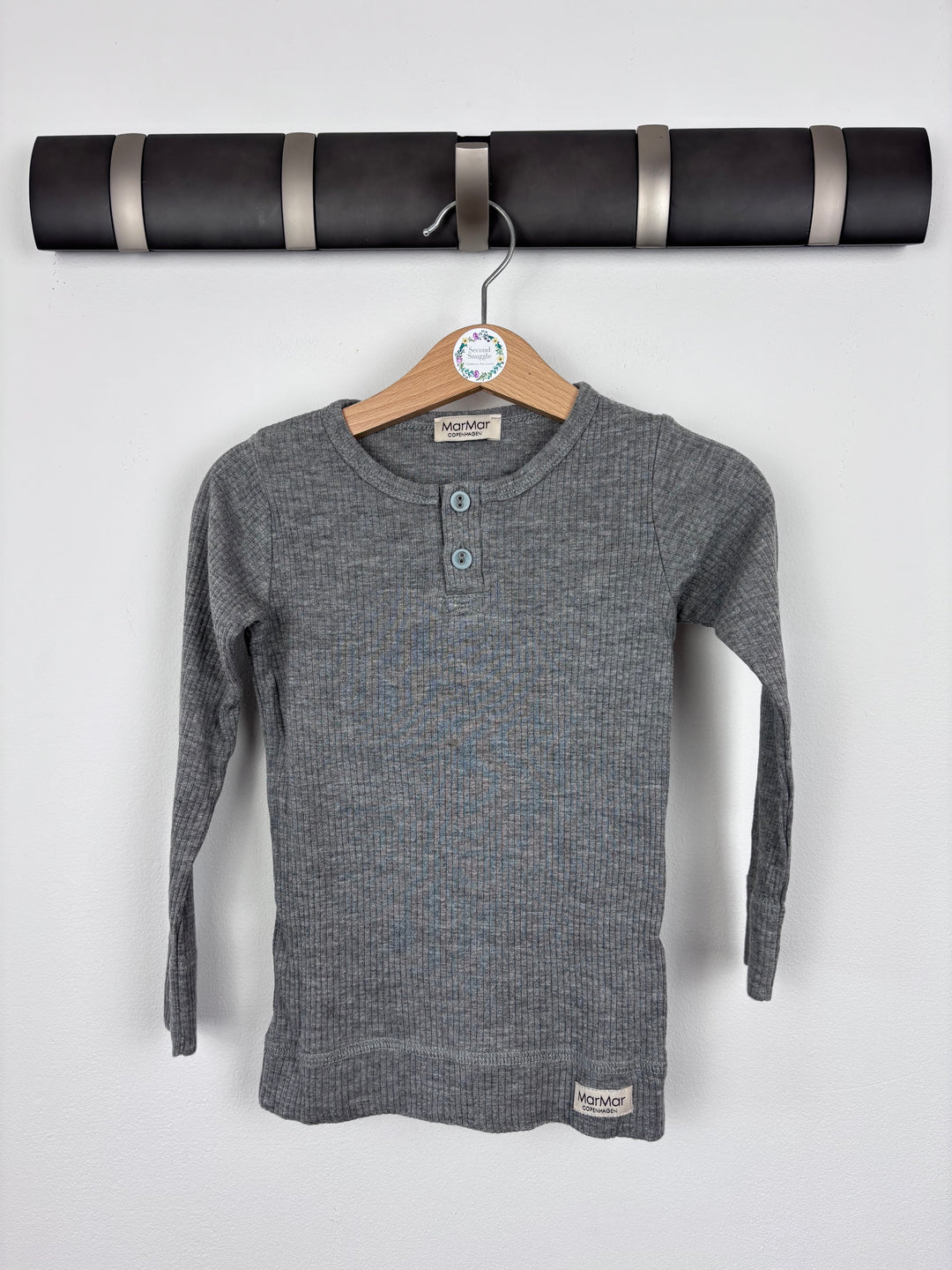 MarMar Grey Ribbed Top 18-24 Months-Tops-Second Snuggle Preloved