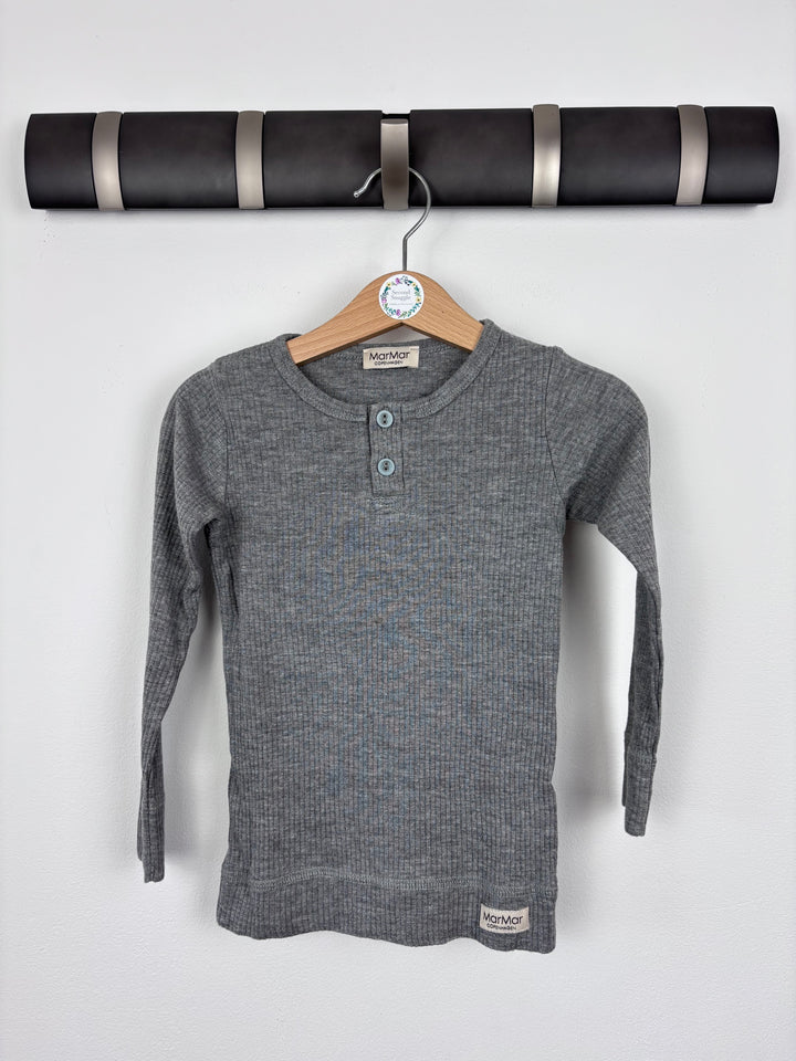MarMar Grey Ribbed Top 18-24 Months-Tops-Second Snuggle Preloved