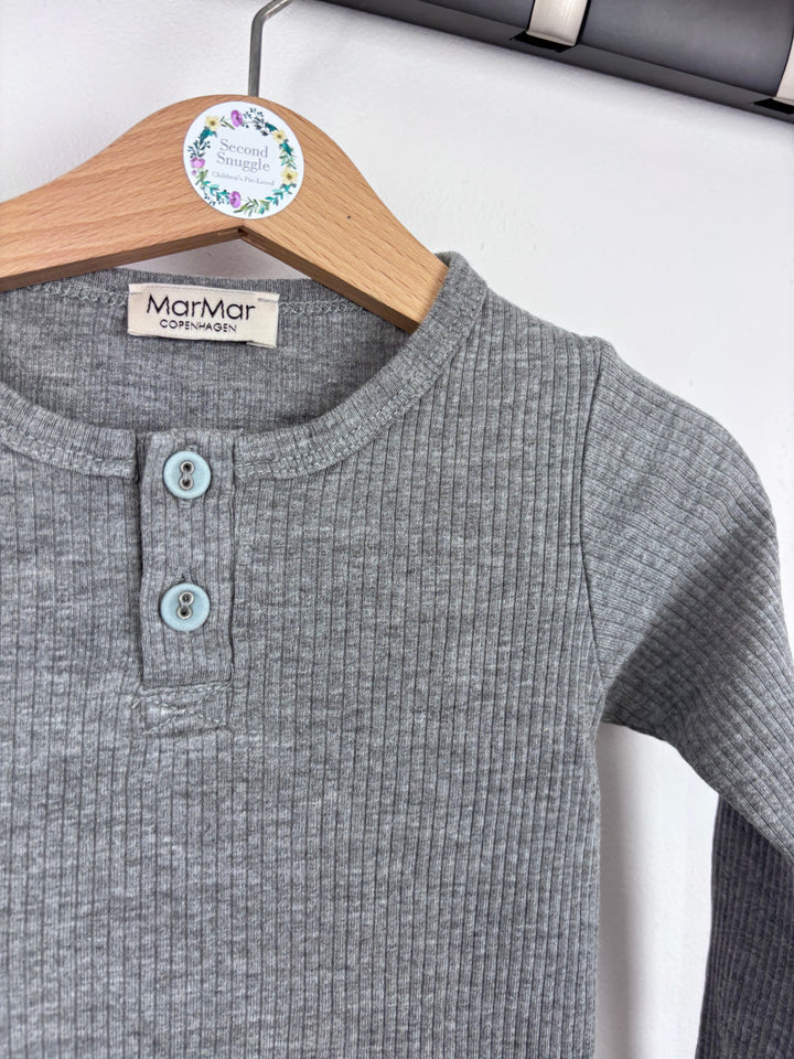 MarMar Grey Ribbed Top 18-24 Months-Tops-Second Snuggle Preloved