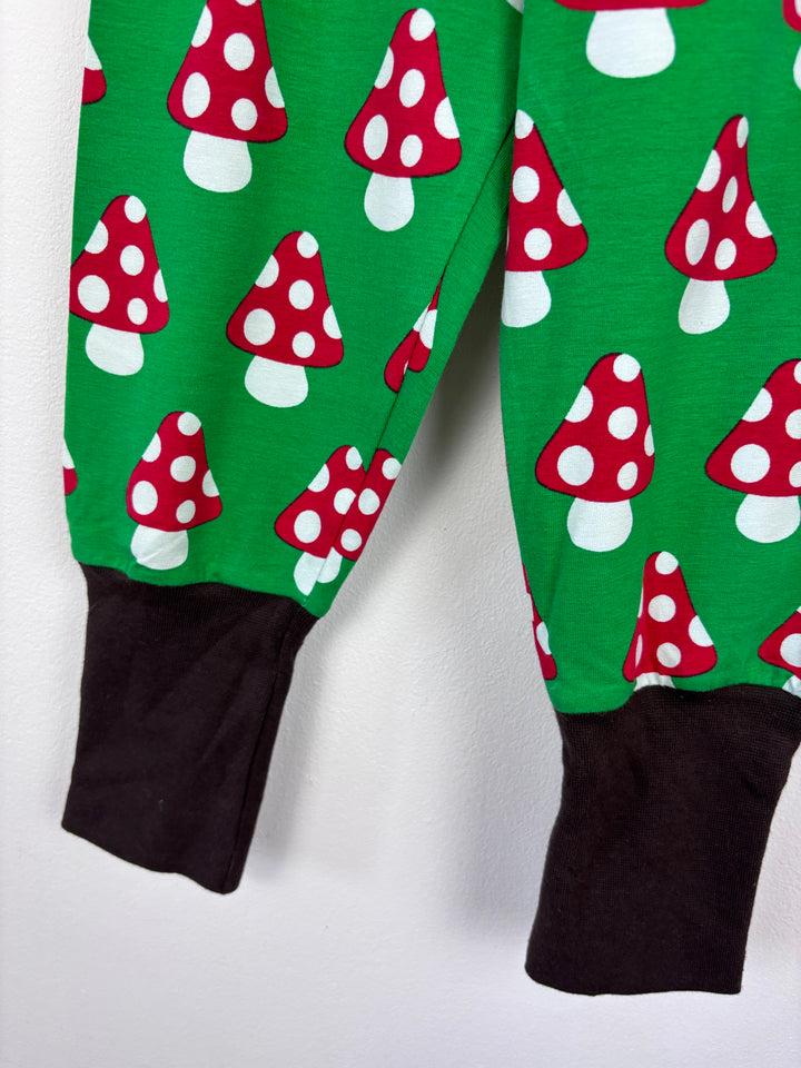 Maxomorra Mushroom Print Trousers 3-4 Years-Leggings-Second Snuggle Preloved