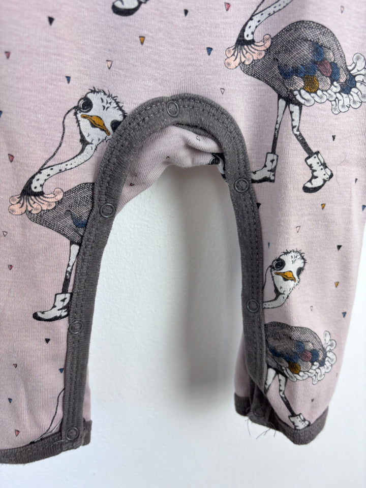 Enfant Ostrich Print Romper 6 Months-Rompers-Second Snuggle Preloved