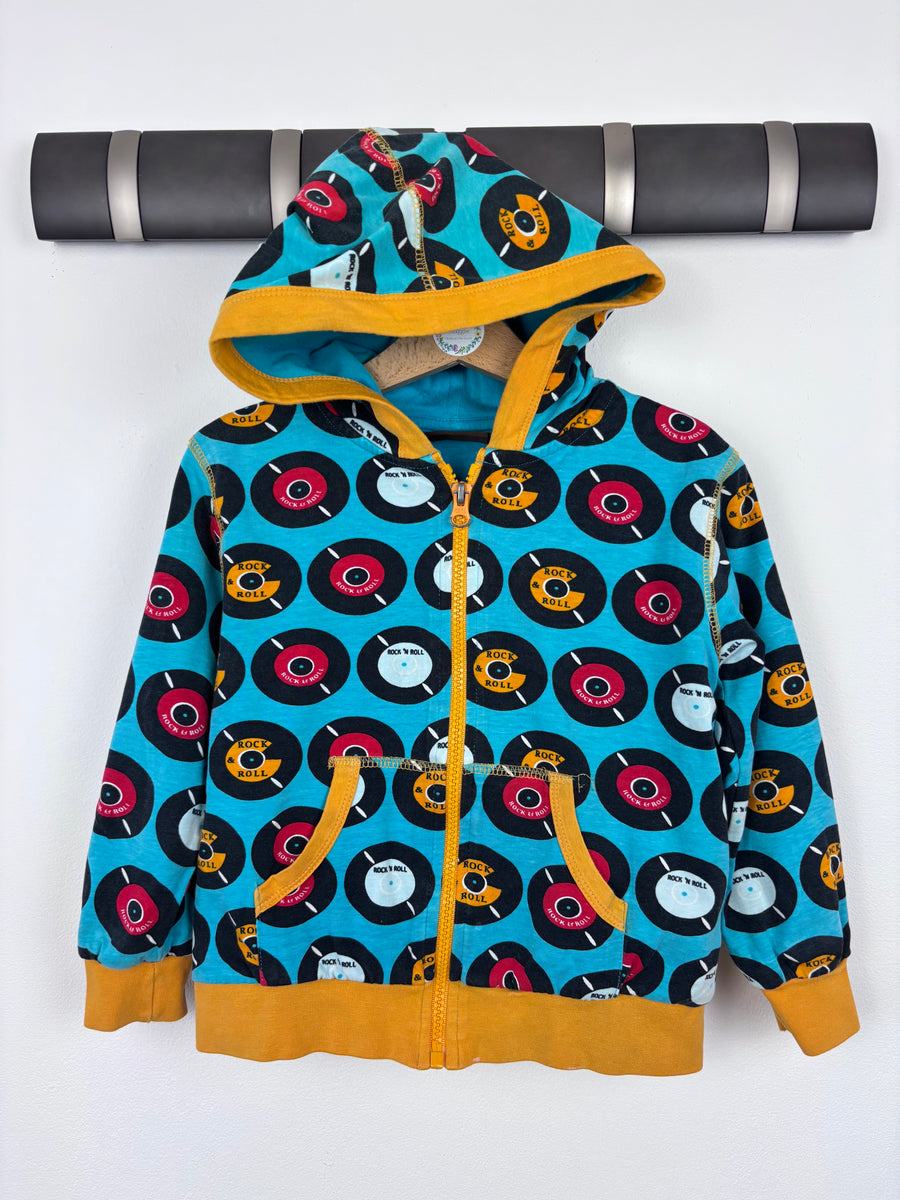 Maxomorra Rock & Roll Hoodie 3-4 Years-Hoodies-Second Snuggle Preloved