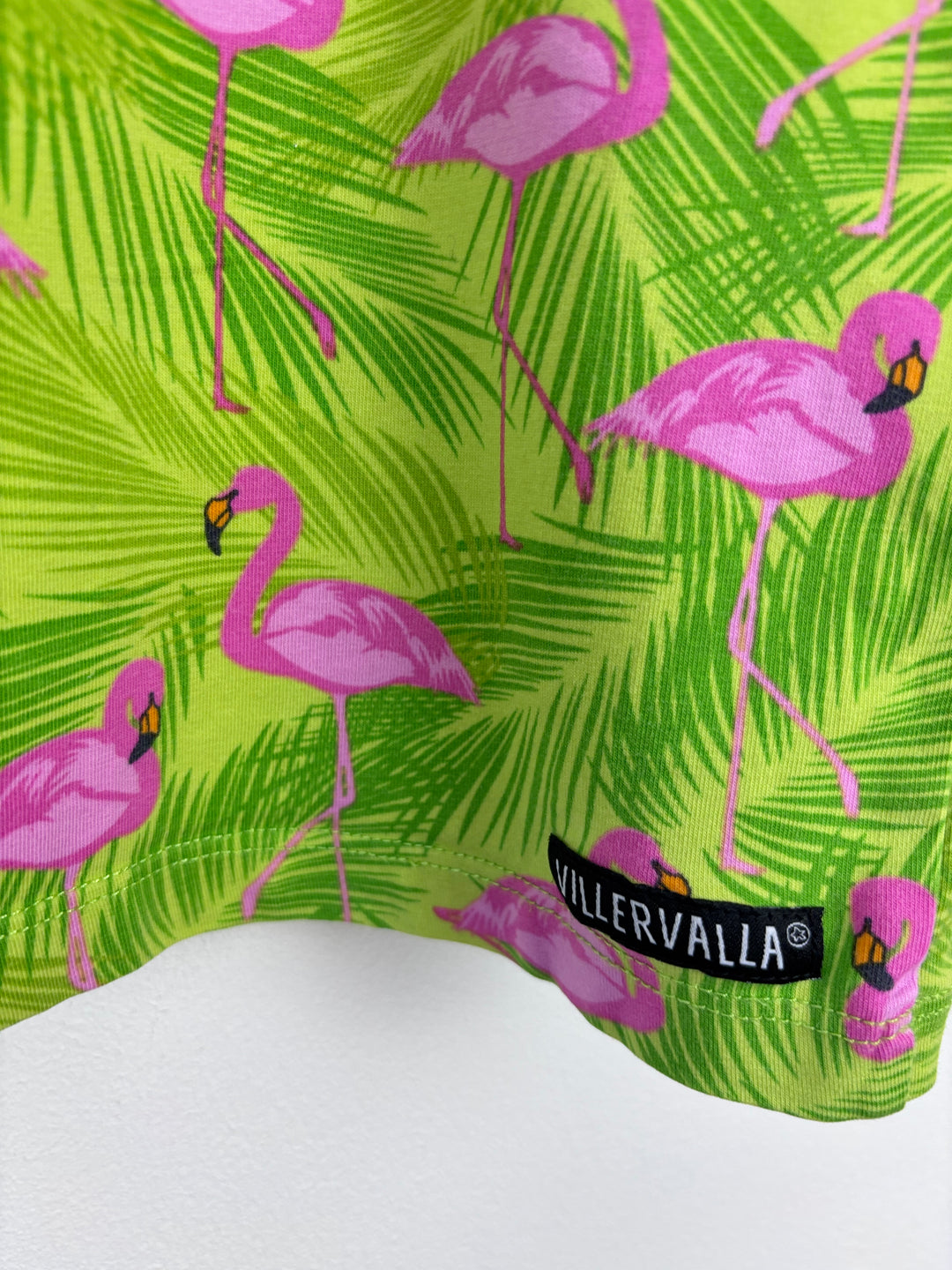 Villervalla Flamingo Print T-shirt 2-3 Years-Tops-Second Snuggle Preloved