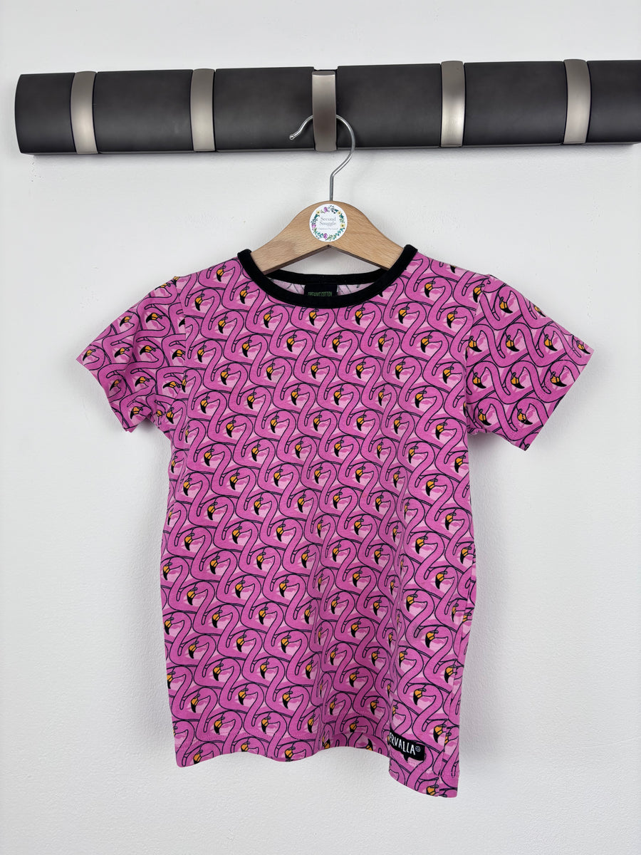 Villervalla Flamingo Tee 98 (2-3 Years)-Tops-Second Snuggle Preloved