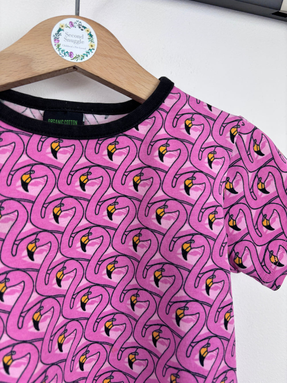 Villervalla Flamingo Tee 98 (2-3 Years)-Tops-Second Snuggle Preloved