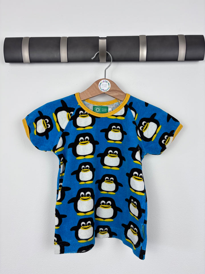 Naperonuttu Penguin Towelling Top 92 (18-24 Months)-Tops-Second Snuggle Preloved
