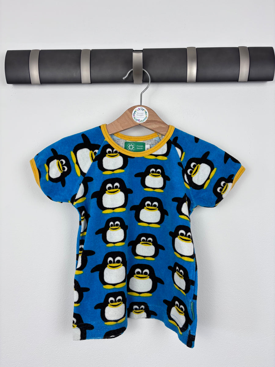 Naperonuttu Penguin Towelling Top 92 (18-24 Months)-Tops-Second Snuggle Preloved