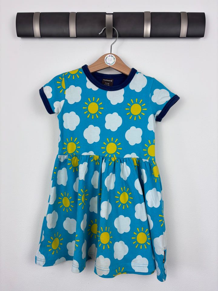 Maxomorra Sun and Cloud Dress 2–3 Years-Dresses-Second Snuggle Preloved