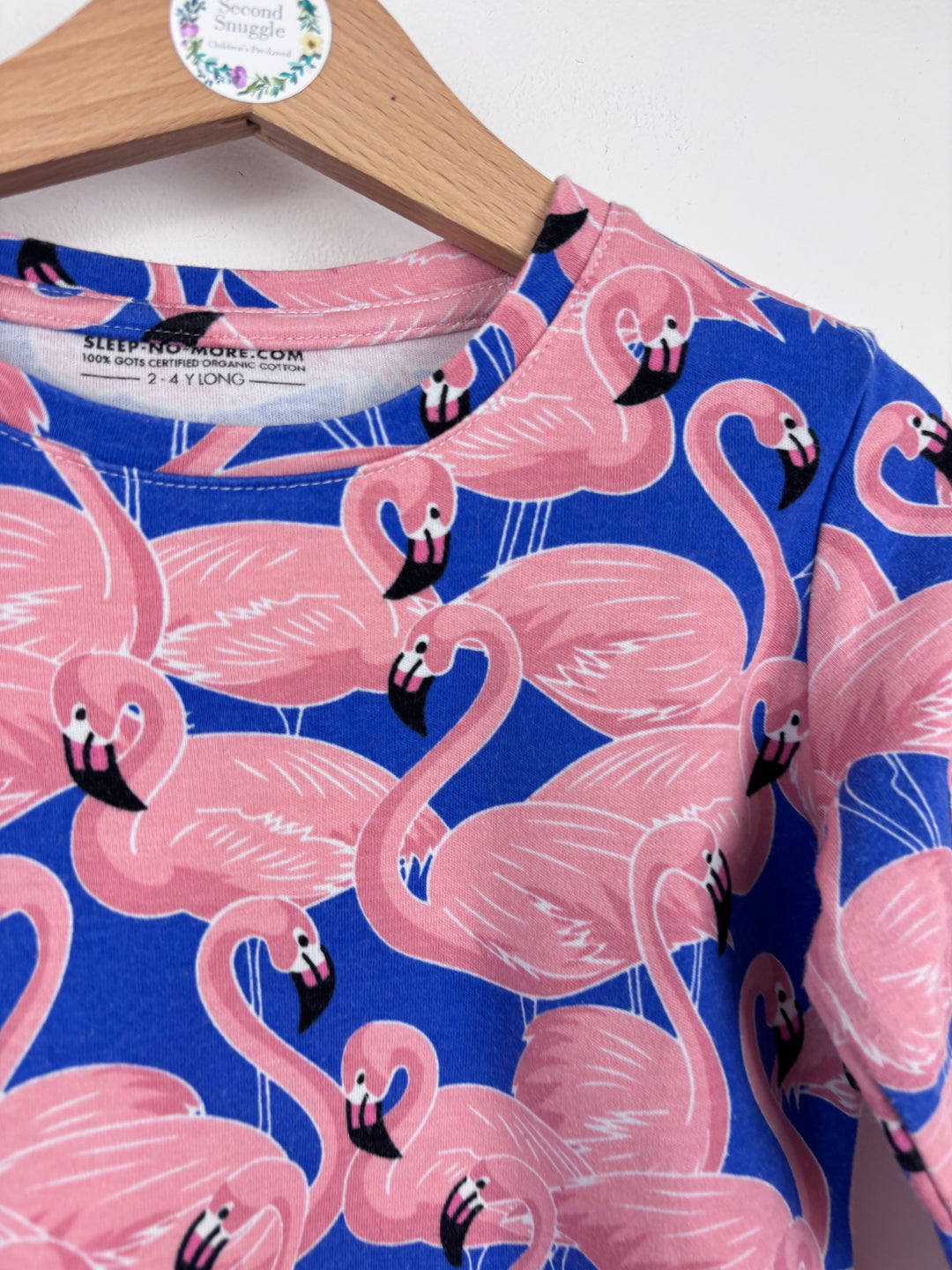 Sleep No More Flamingo Top 2–4 Years Long Fit-Tops-Second Snuggle Preloved