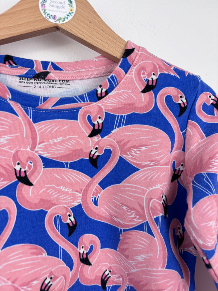Sleep No More Flamingo Top 2–4 Years Long Fit-Tops-Second Snuggle Preloved