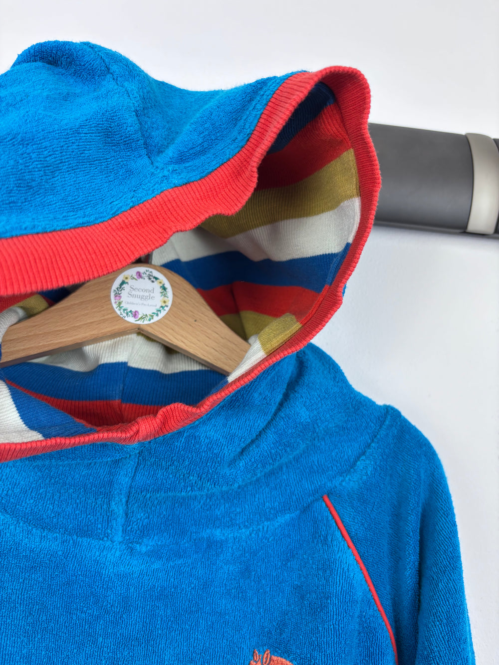 Alba Organic Blue Terry Hoodie 104 (3-4 Years)-Hoodies-Second Snuggle Preloved