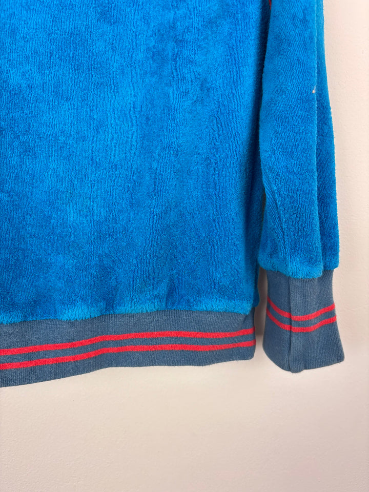 Alba Organic Blue Terry Hoodie 104 (3-4 Years)-Hoodies-Second Snuggle Preloved