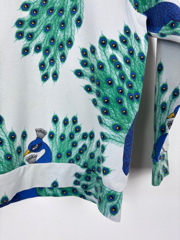 Mini Rodini Peacock Sweatshirt 92/98 (2-3 Years)-Jumpers-Second Snuggle Preloved