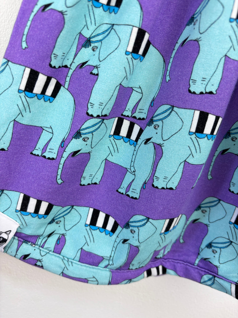 My Little Bandit Purple Elephant Dress 80/86 (12-18 Months)-Dresses-Second Snuggle Preloved