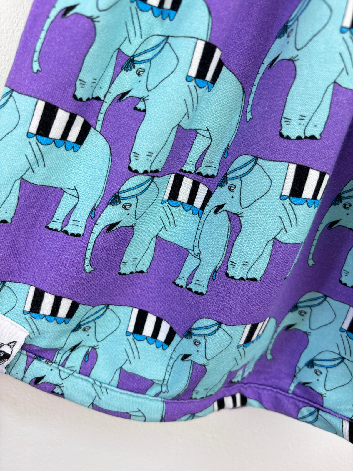 My Little Bandit Purple Elephant Dress 80/86 (12-18 Months)-Dresses-Second Snuggle Preloved
