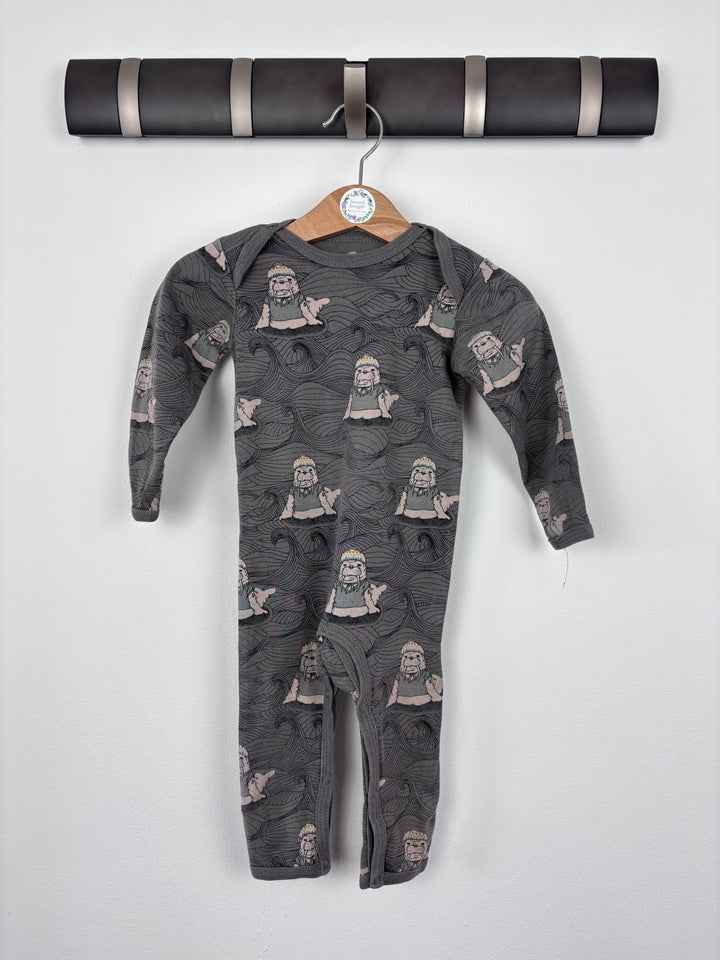 Enfant Grey Romper 9 Months-Rompers-Second Snuggle Preloved