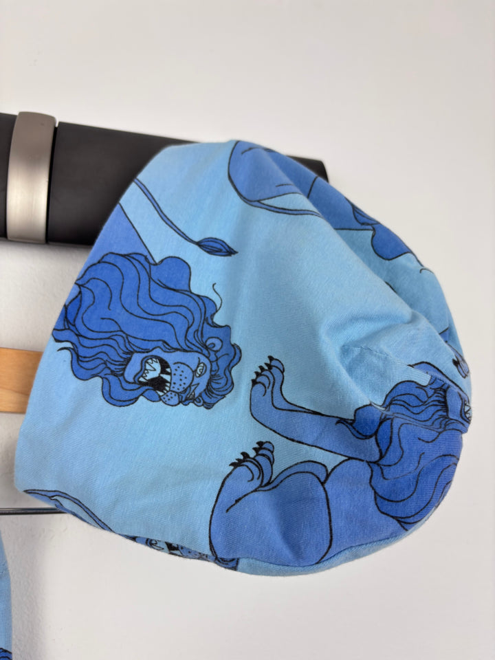 Mini Rodini Blue Lion Leggings and Hat 80/86 (12-18 Months)-Leggings-Second Snuggle Preloved