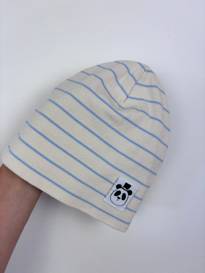 Mini Rodini Striped Panda Hat Size 44/46 (4-9 Months)-Hats-Second Snuggle Preloved