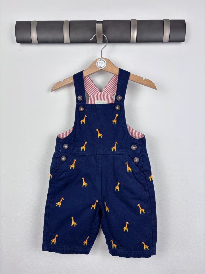JoJo Maman Bebe Giraffe Dungarees 12-18 Months