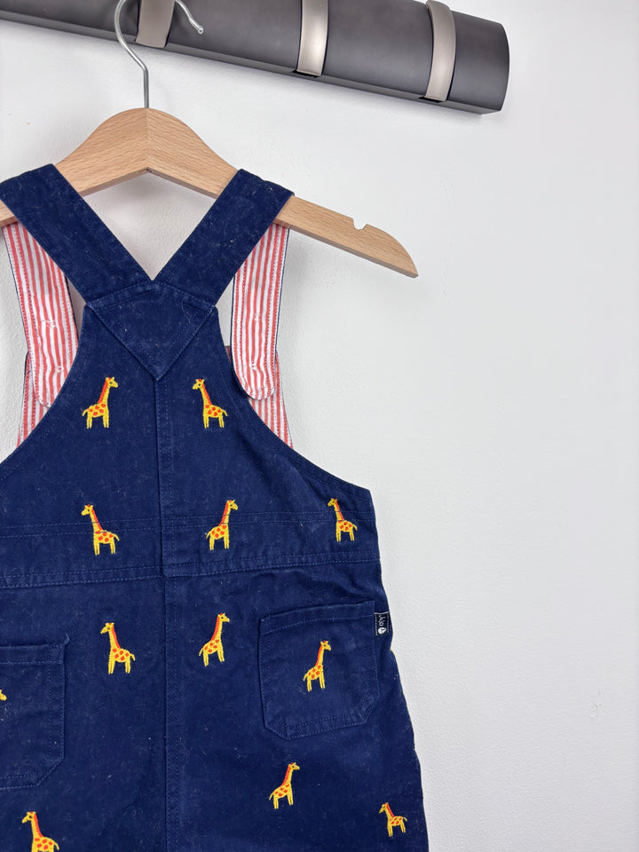 JoJo Maman Bebe Giraffe Dungarees 12-18 Months