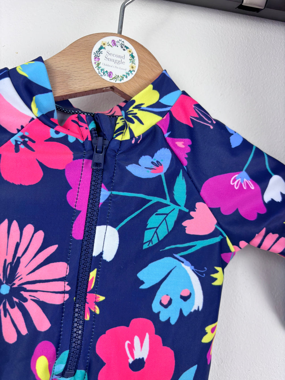 George Floral Frill Swimsuit and Hat Set 0-3 Months-Swimming-Second Snuggle Preloved