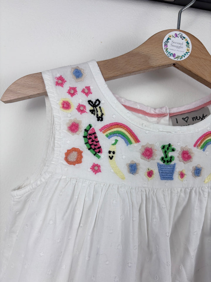 Next Embroidered Summer Dress 3-4 Years-Dresses-Second Snuggle Preloved