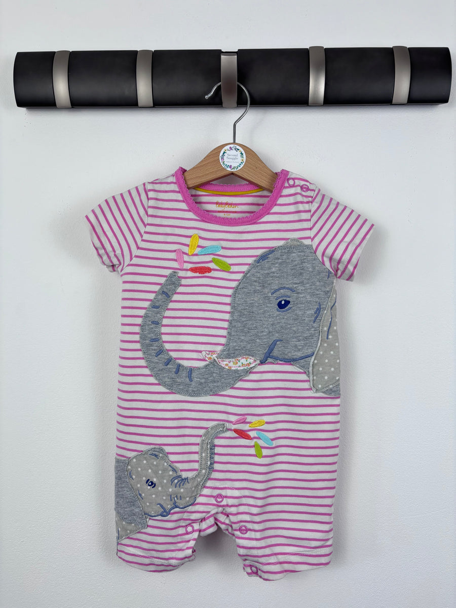 Baby Boden Elephant Romper 9-12 Months-Rompers-Second Snuggle Preloved
