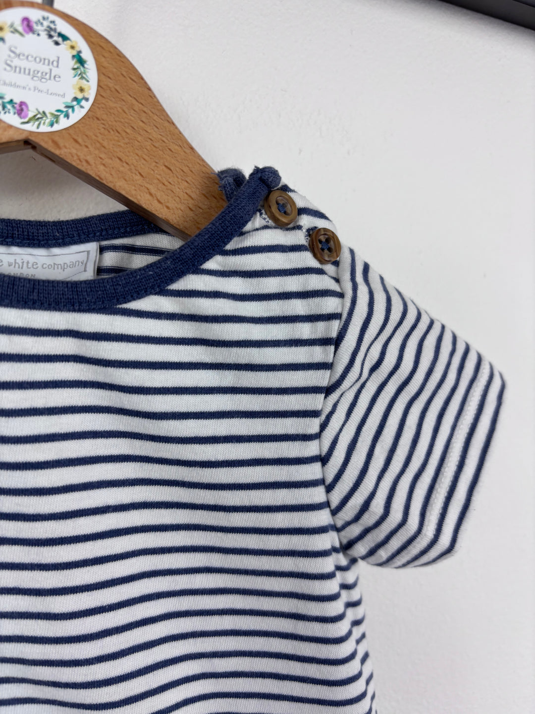 The Little White Company Nautical Romper 3-6 Months-Rompers-Second Snuggle Preloved