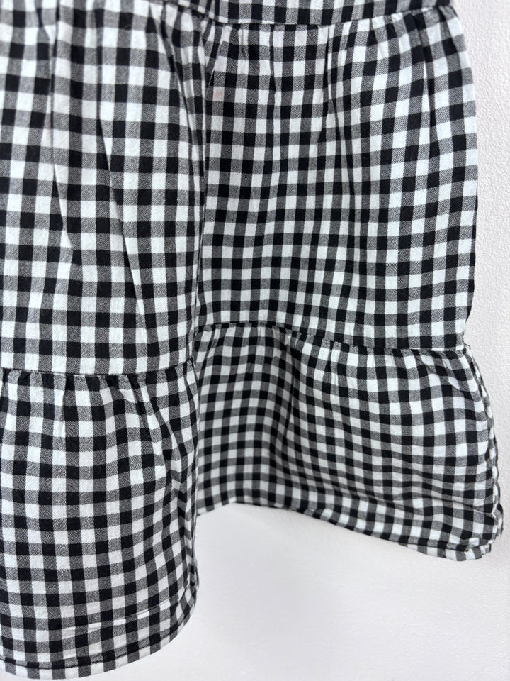 Pep & Co Black Gingham Summer Dress 4-5 Years-Dresses-Second Snuggle Preloved