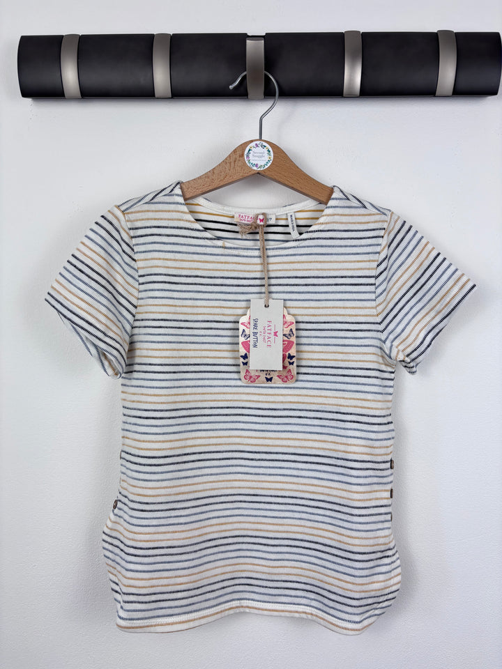 Fat Face Striped Tee 6-7 Years-Tops-Second Snuggle Preloved