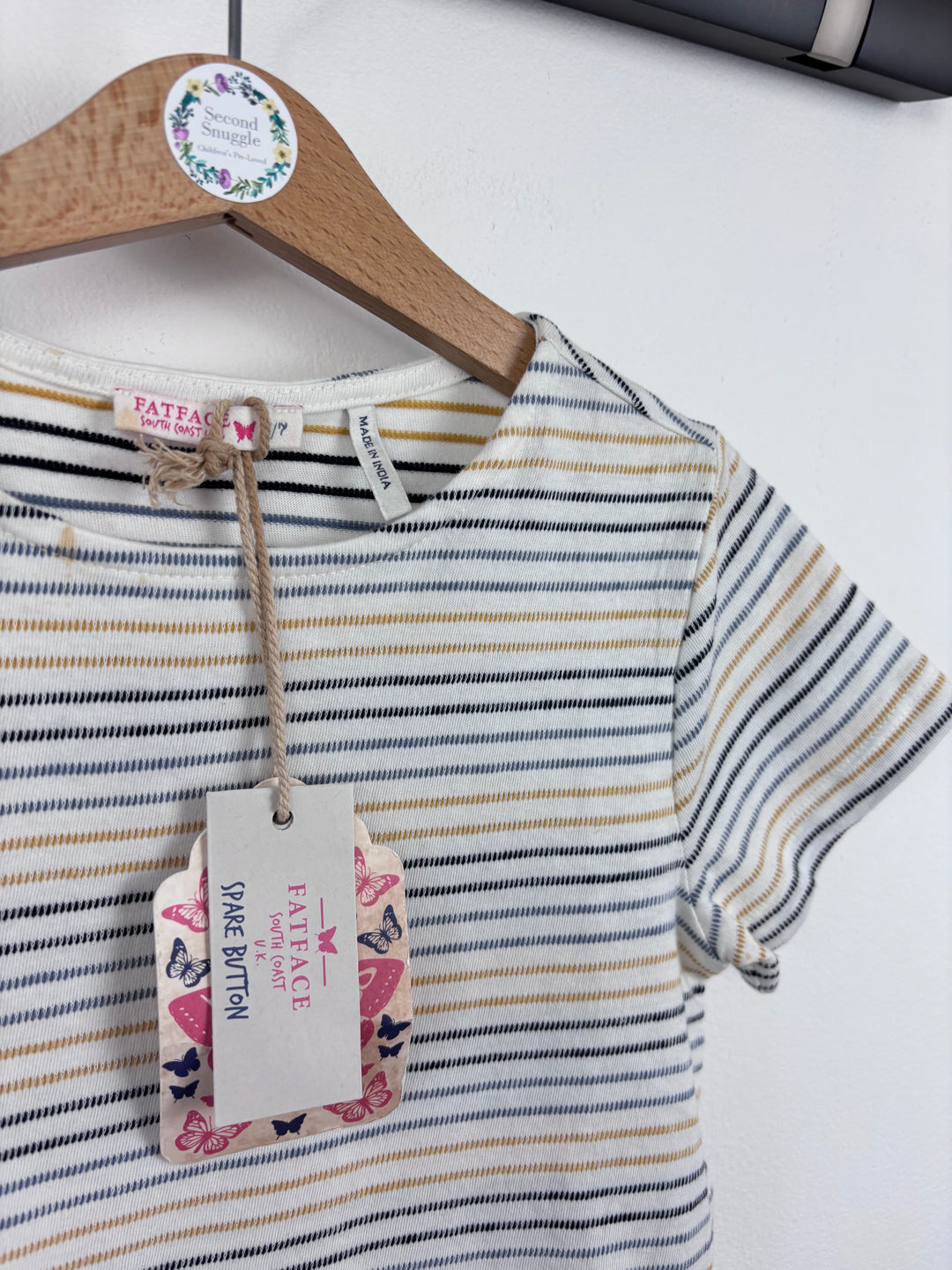 Fat Face Striped Tee 6-7 Years-Tops-Second Snuggle Preloved